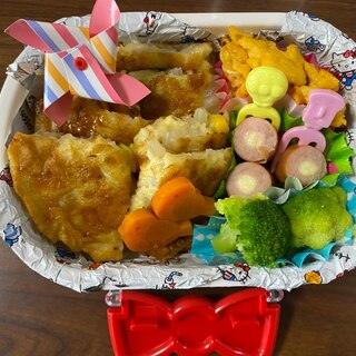 3歳児のお弁当☆コーン入りお好み焼き